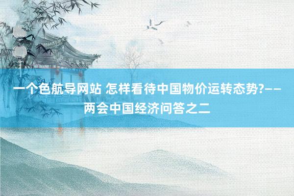 一个色航导网站 怎样看待中国物价运转态势?——两会中国经济问答之二