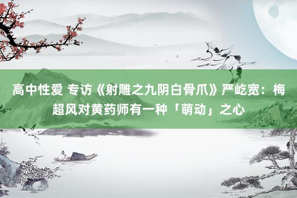 高中性爱 专访《射雕之九阴白骨爪》严屹宽：梅超风对黄药师有一种「萌动」之心